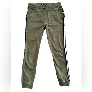 Bluenotes Olive Green Joggers with Stripes